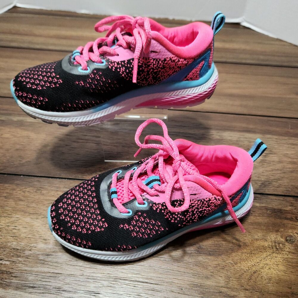 BCG Memory Foam Shoes Pink/Black Girls 13 D